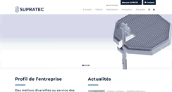 Desktop Screenshot of groupe-supratec.fr