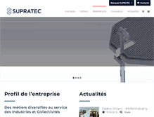 Tablet Screenshot of groupe-supratec.fr